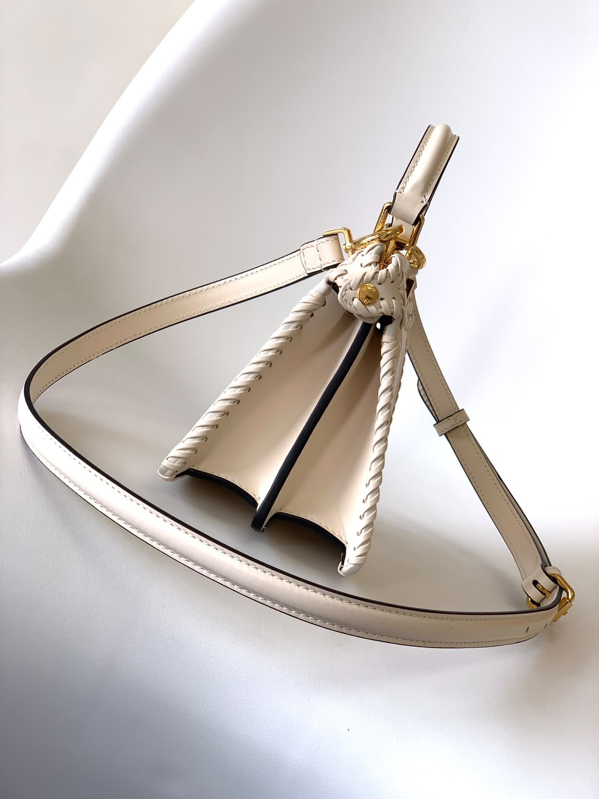 Fendi Peekaboo Handbag - White