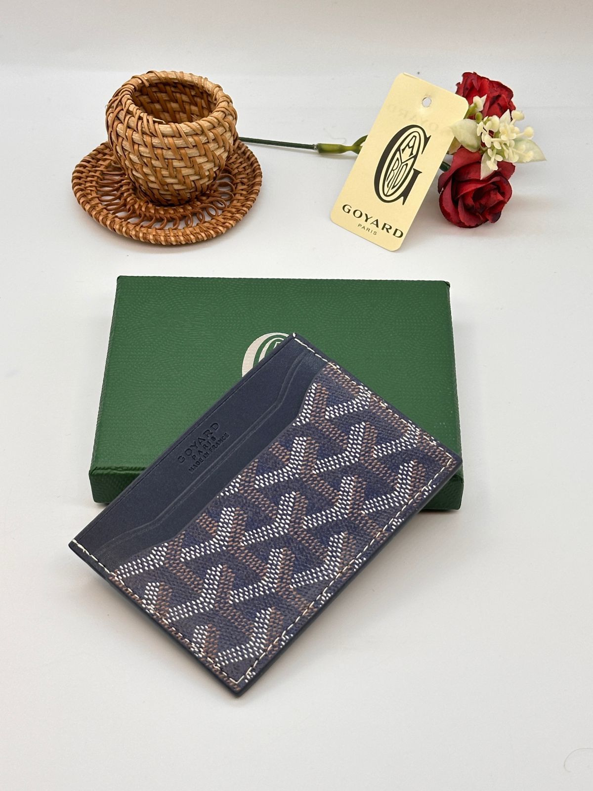 Goyard Card Holder - Navy