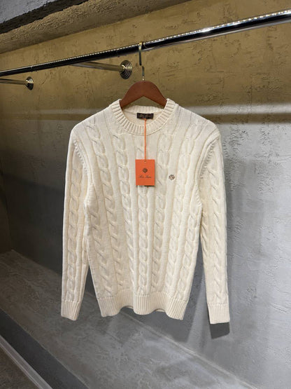 Loro Piana Sweater - White, Green, Black