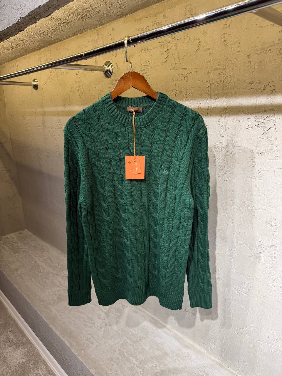 Loro Piana Sweater - White, Green, Black