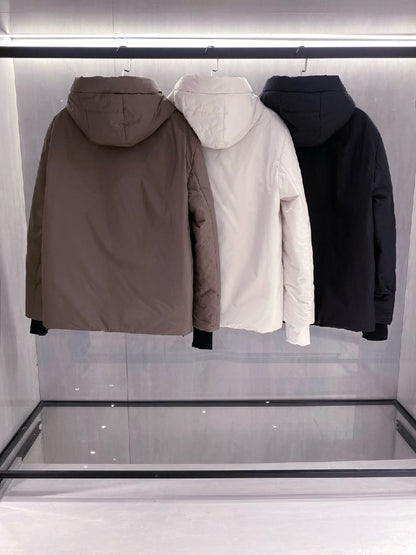 Moncler Hooded Jacket - Beige, White, Black