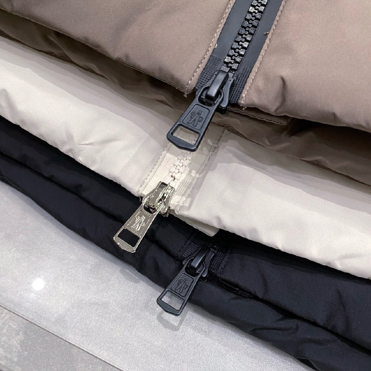 Moncler Hooded Jacket - Beige, White, Black