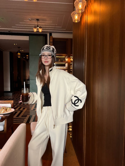 Chanel Tracksuit - White, Black