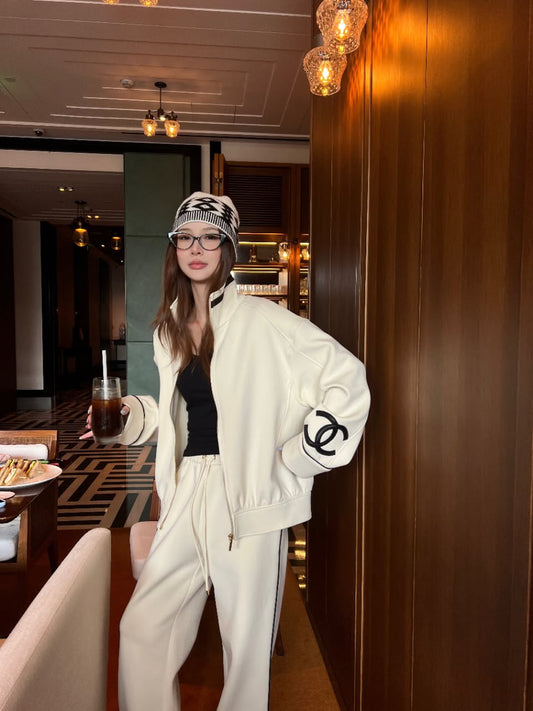 Chanel Tracksuit - White, Black