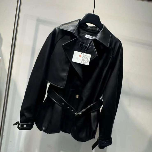Loewe Jacket Belted - Black
