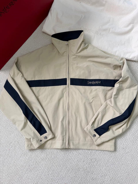 YSL Stripe Jacket - Beige