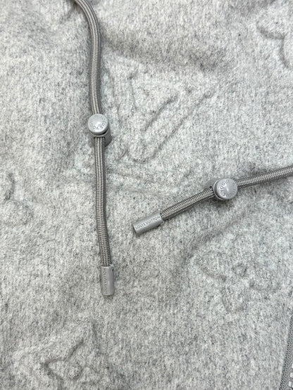 Louis Vuitton Hooded Puffer Jacket - Grey Embossed