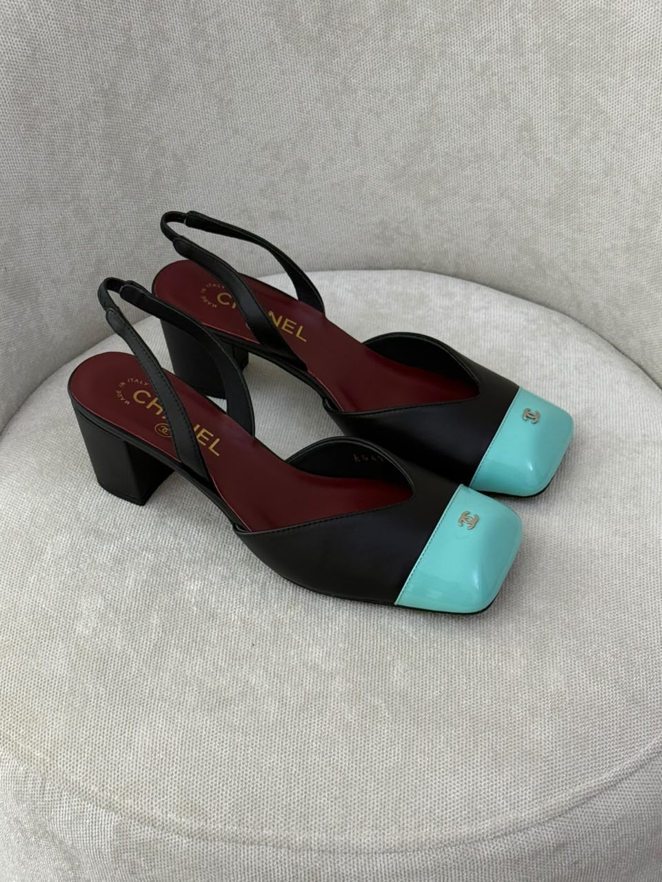 Chanel Heels - Black & Blue