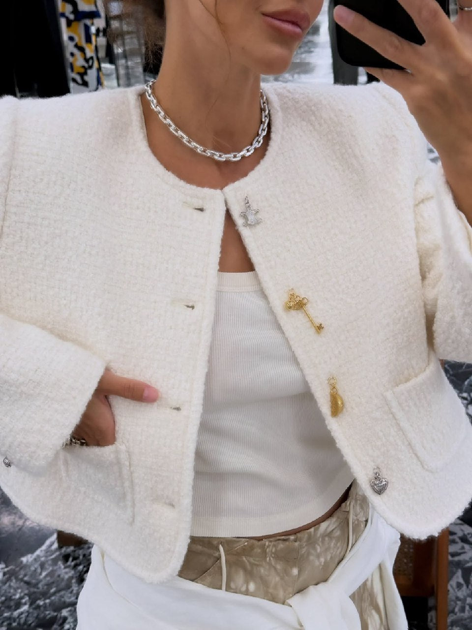 Celine Jacket - White