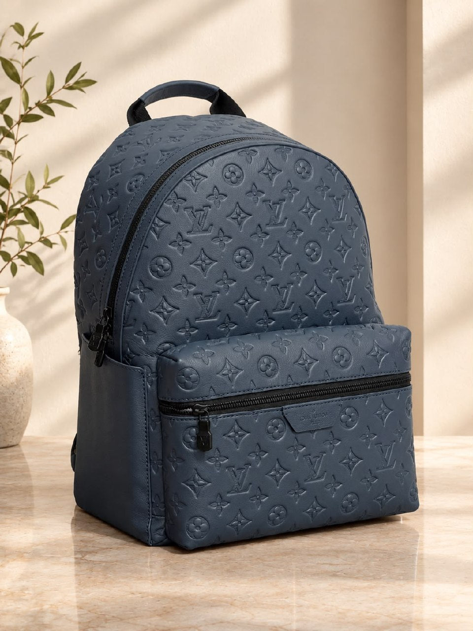 Louis Vuitton Backpack - Blue Embossed