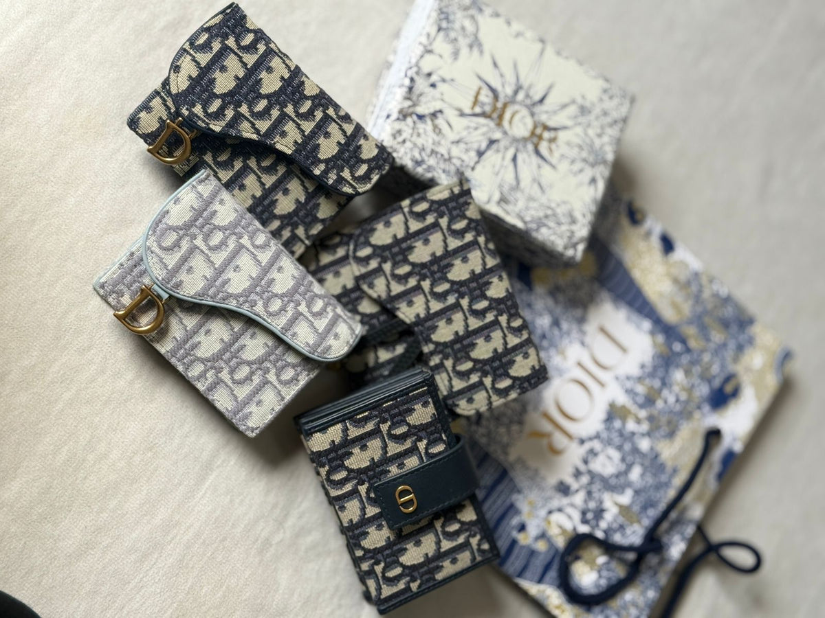Dior Flap Card Holder - Multi Oblique
