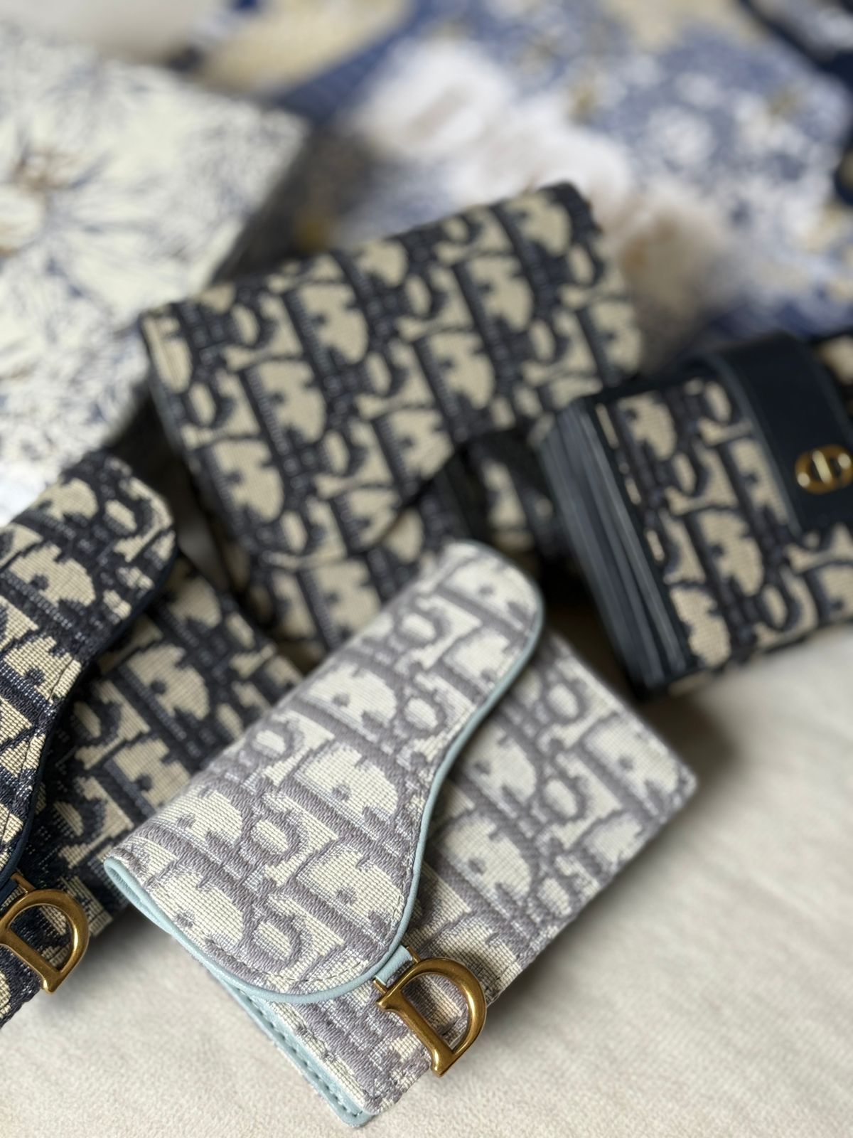 Dior Flap Card Holder - Multi Oblique