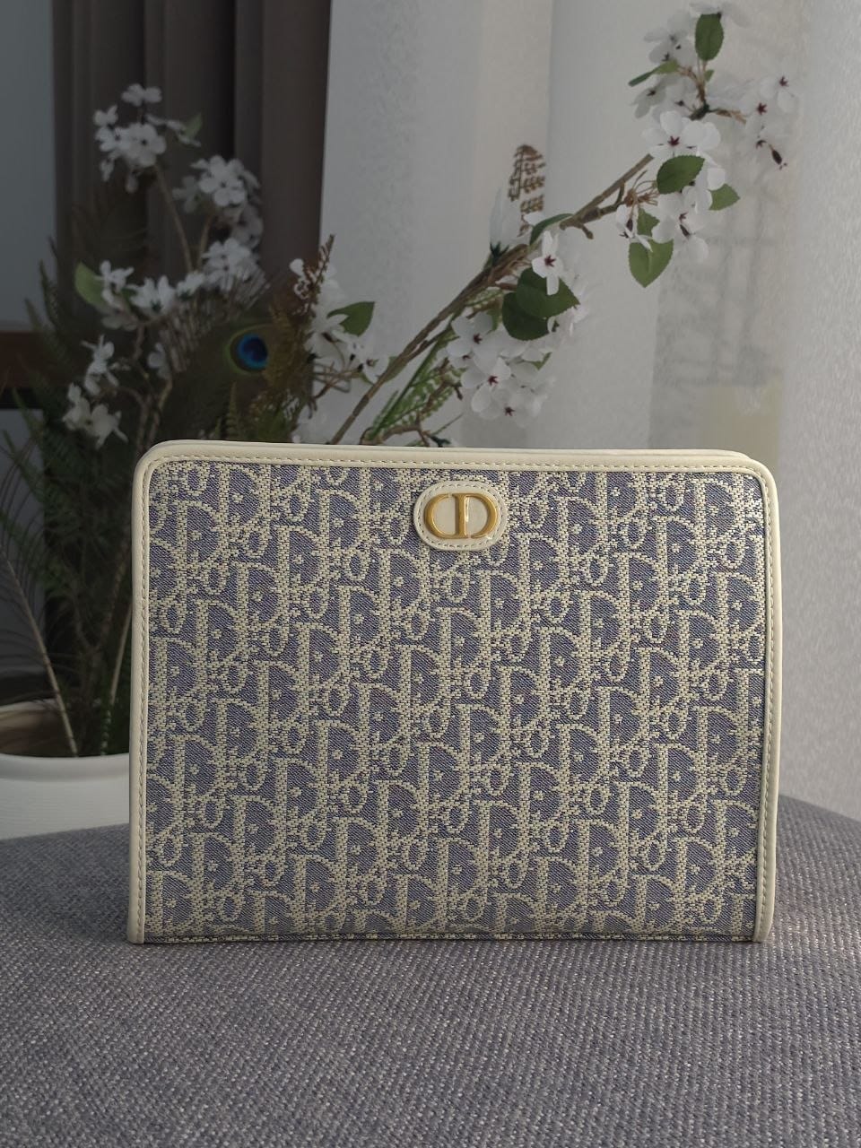 Christian Dior Clutch - Navy Monogram