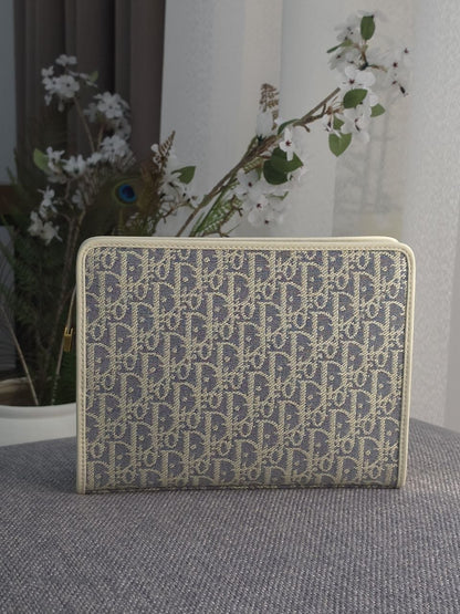 Christian Dior Clutch - Navy Monogram