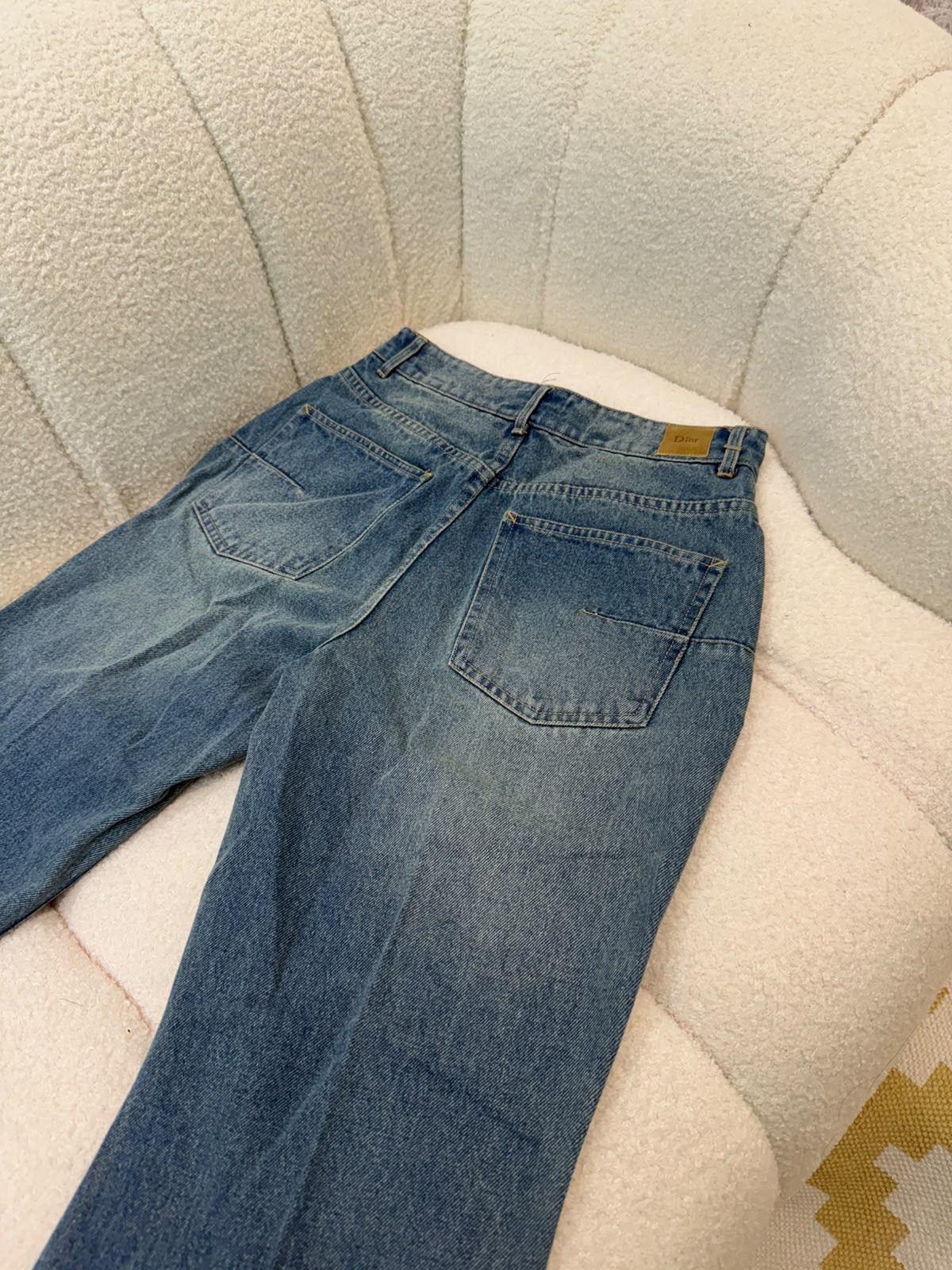 Dior Flared Jeans Pants - Blue