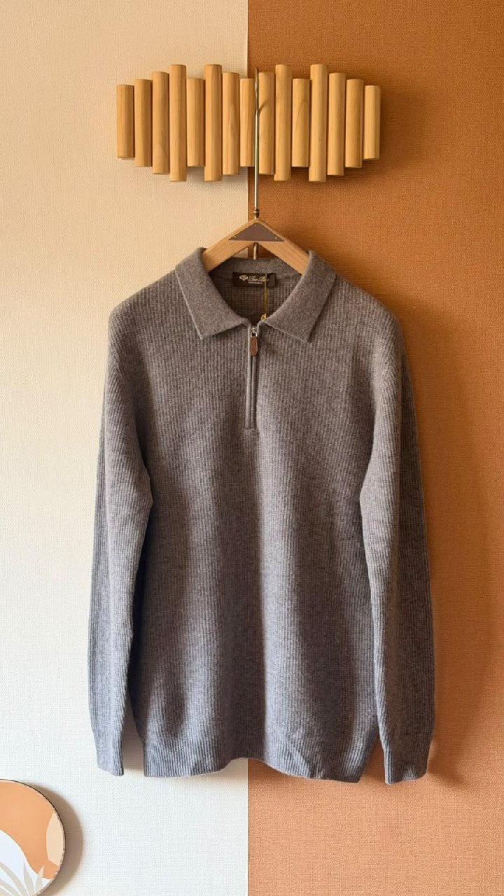 Loro Piana Polo Sweater - Grey