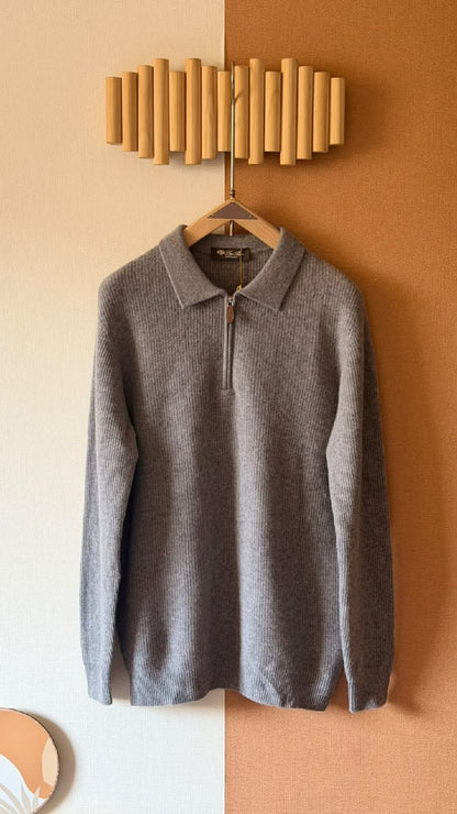 Loro Piana Polo Sweater - Grey