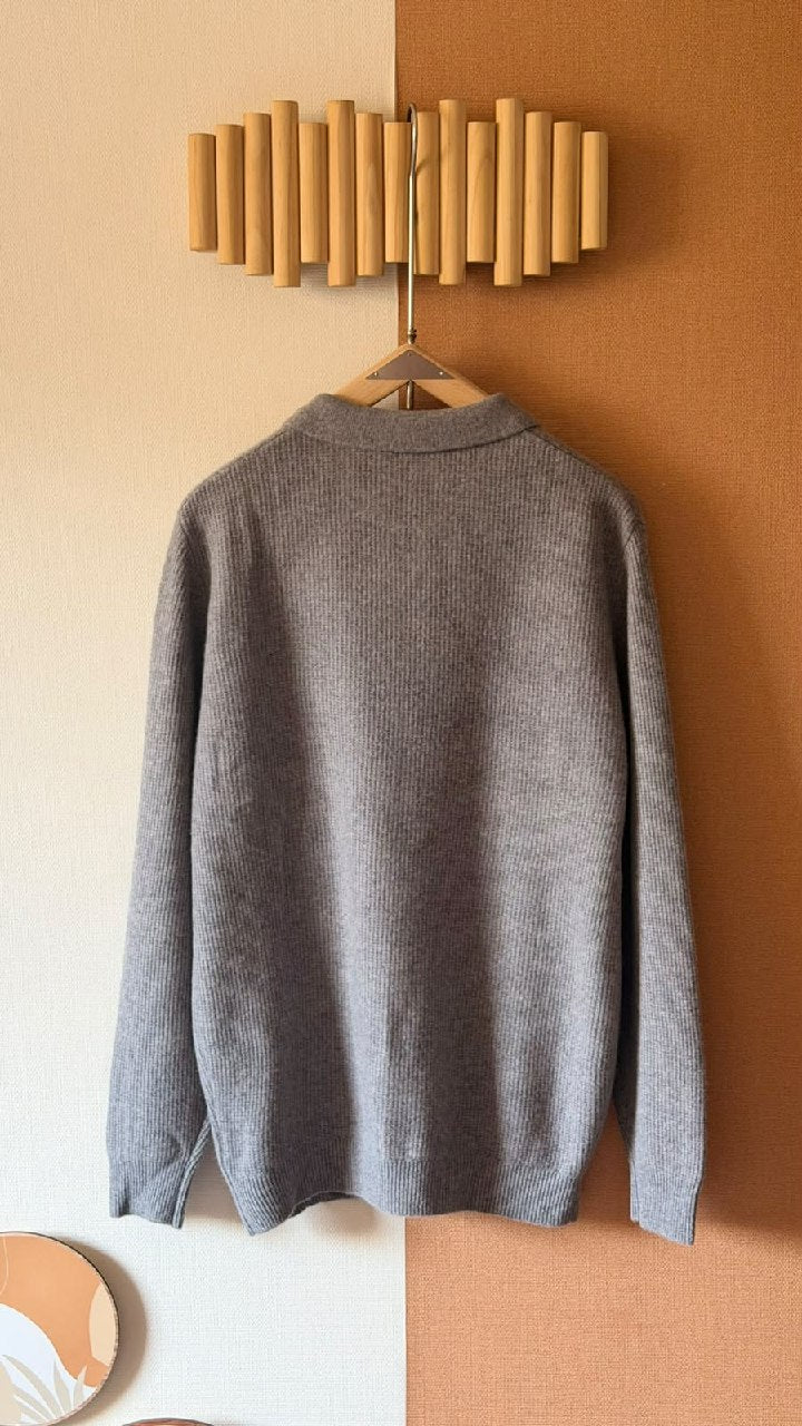 Loro Piana Polo Sweater - Grey