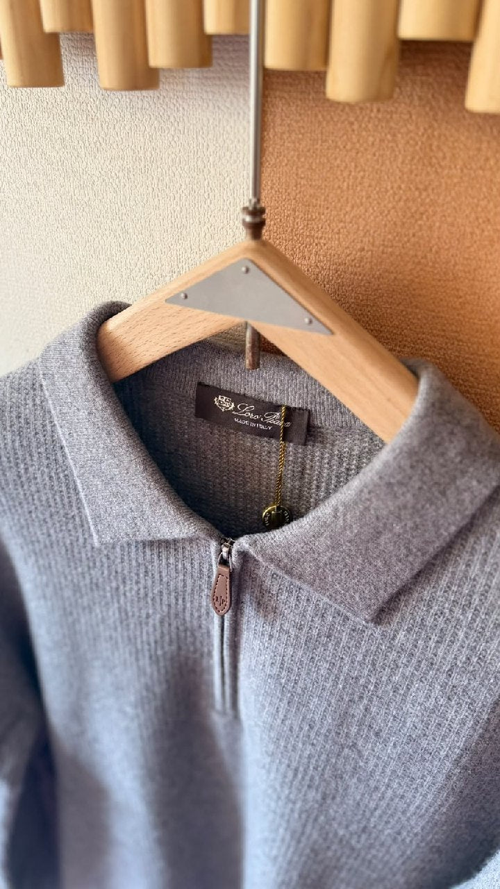 Loro Piana Polo Sweater - Grey