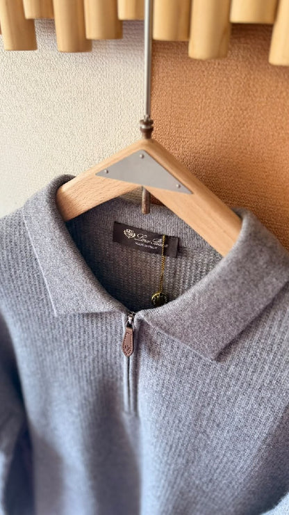 Loro Piana Polo Sweater - Grey