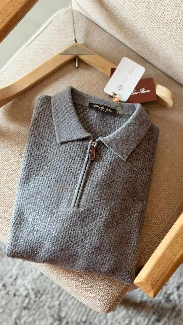 Loro Piana Polo Sweater - Grey