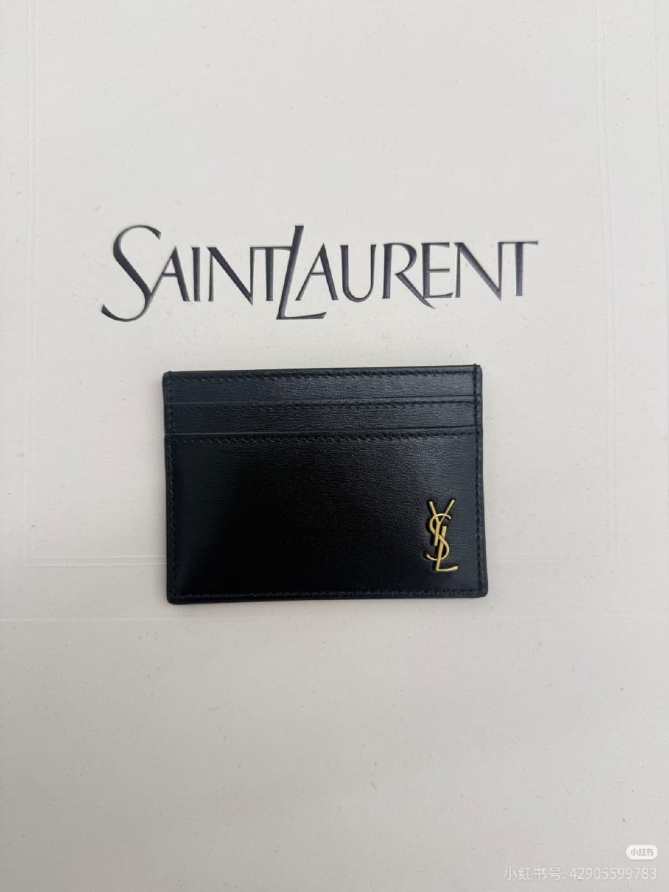 Saint Laurent Logo Card Holder - Black