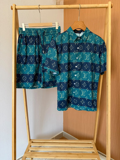 Louis Vuitton Set - Green & Navy
