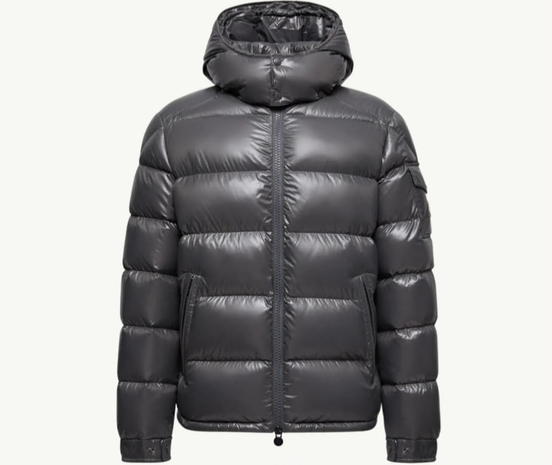 Moncler Hooded Puffer Jacket - Dark Grey