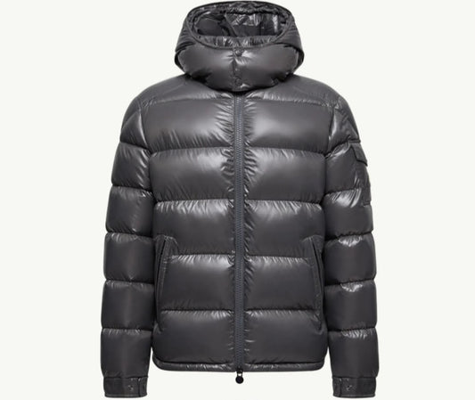 Moncler Hooded Puffer Jacket - Dark Grey