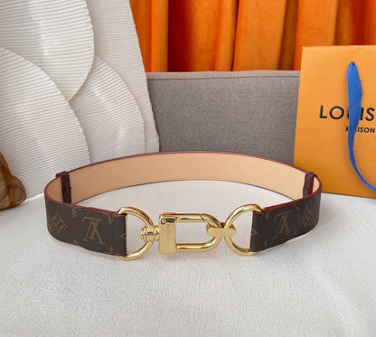 Louis Vuitton Belt - Brown & Beige