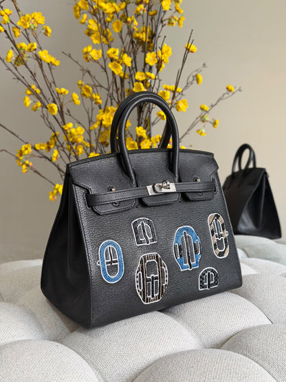 Hermès Handbag Embroidered Patch - Black, Black Multi