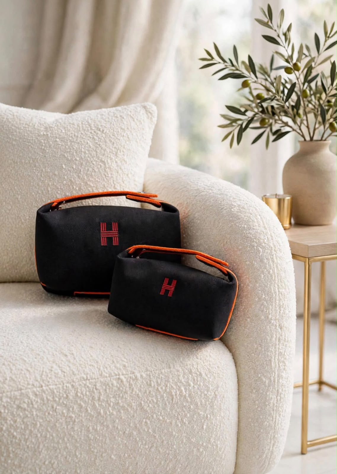 Hermès Makeup Bag - Black