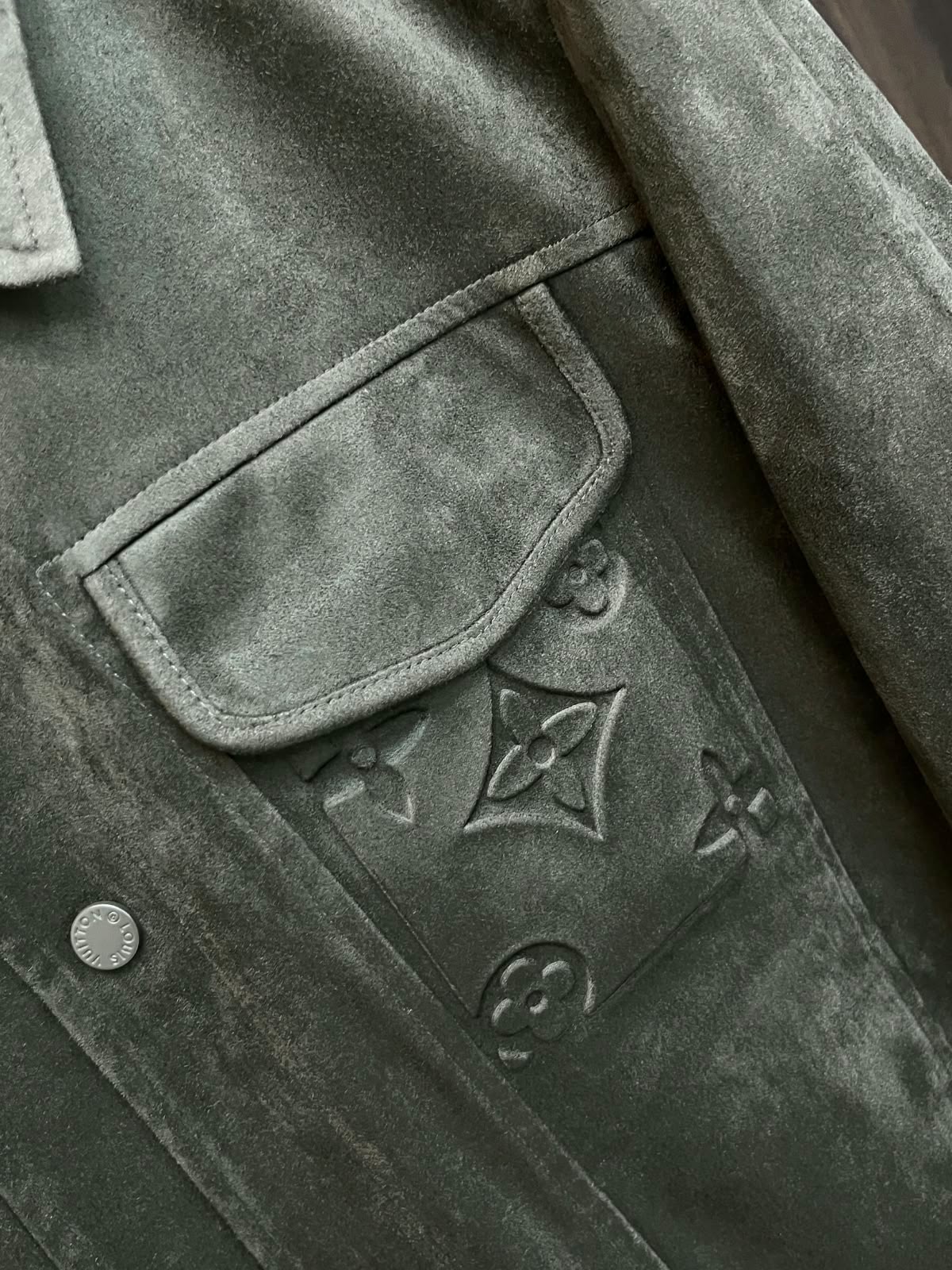 Louis Vuitton Jacket - Green Embossed