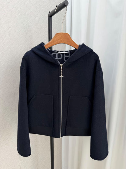 Hermès Hooded Jacket - Black