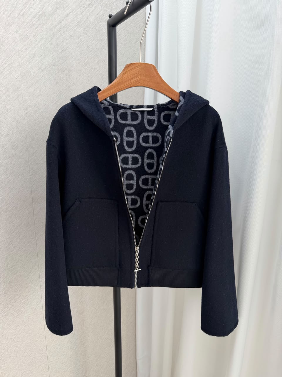 Hermès Hooded Jacket - Black