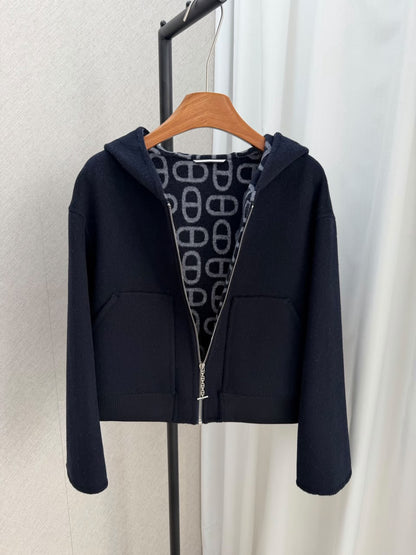 Hermès Hooded Jacket - Black
