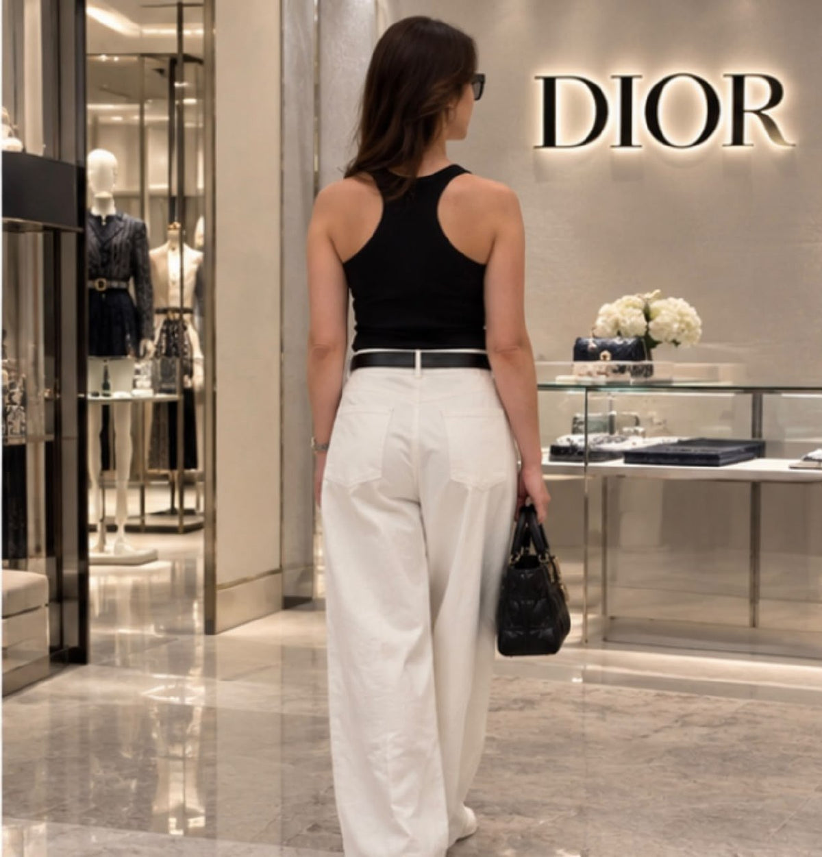 Dior Wide-Leg Pants - White