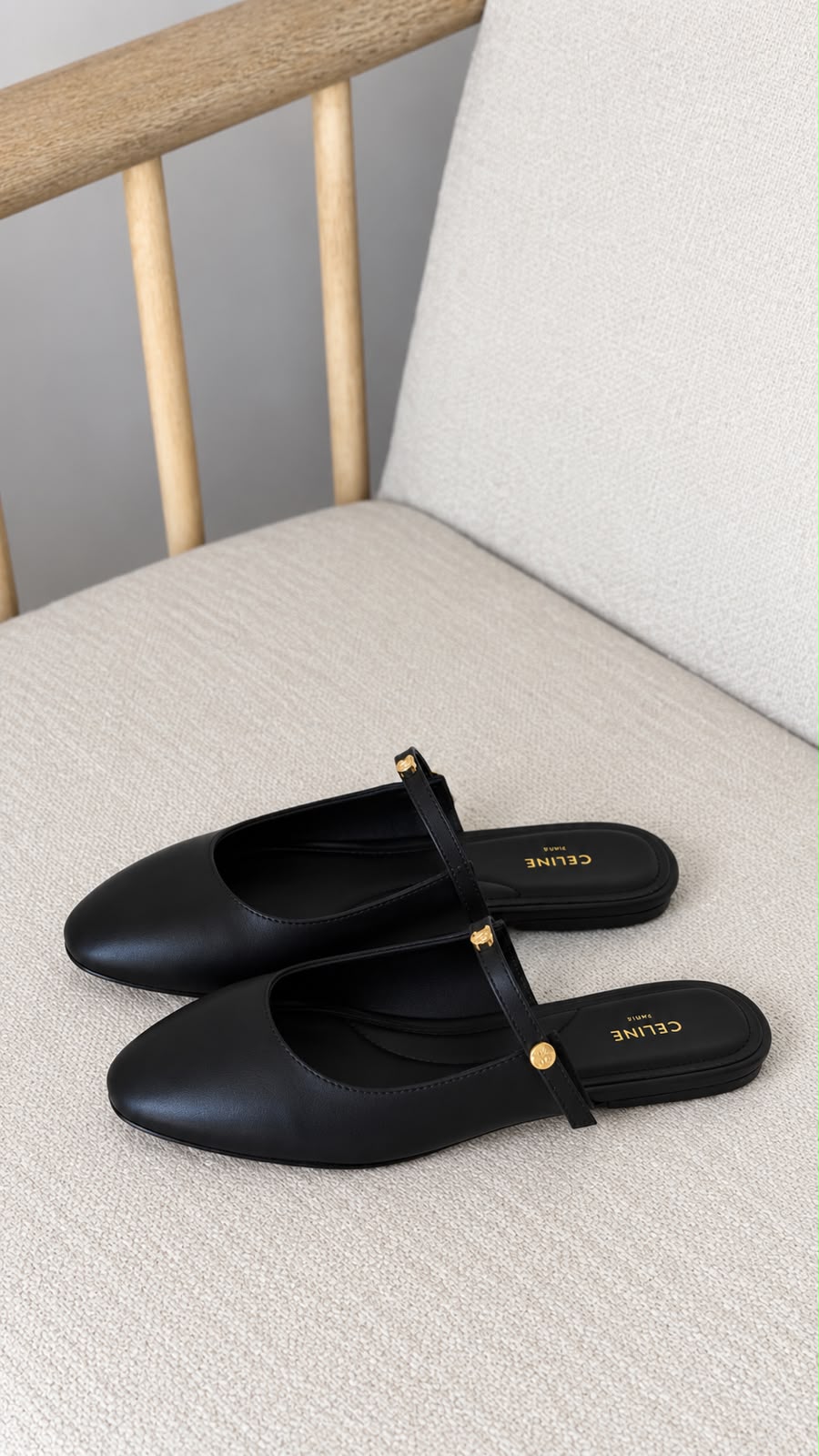 Celine Slippers - Black