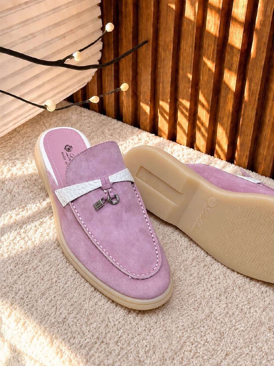 Loro Piana Mule - Pink