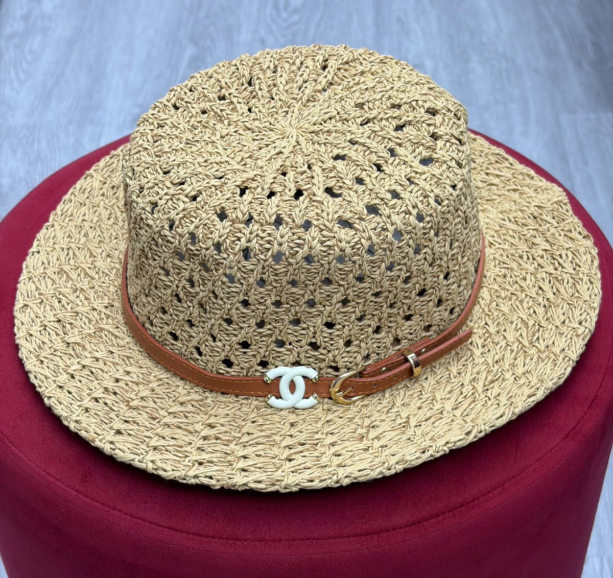 Chanel Crochet Hat - Beige