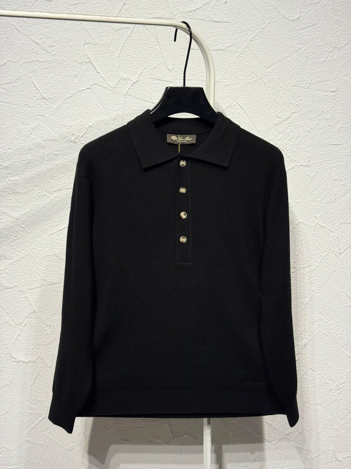 Loro Piana Polo Sweater - Black