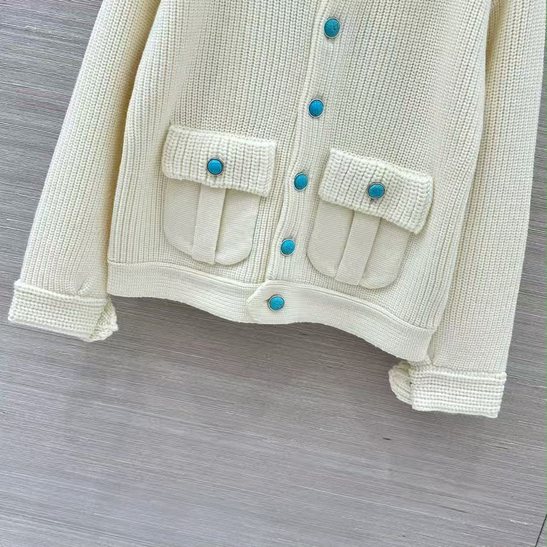 Louis Vuitton Pocket Cardigan - White