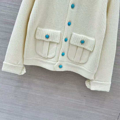 Louis Vuitton Pocket Cardigan - White