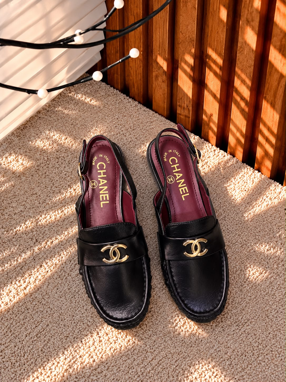 Chanel Slingback Mule - Black