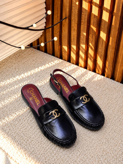 Chanel Slingback Mule - Black