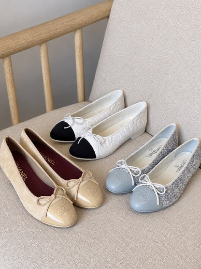 Chanel Ballerina - Black & White, Blue & Grey, Beige
