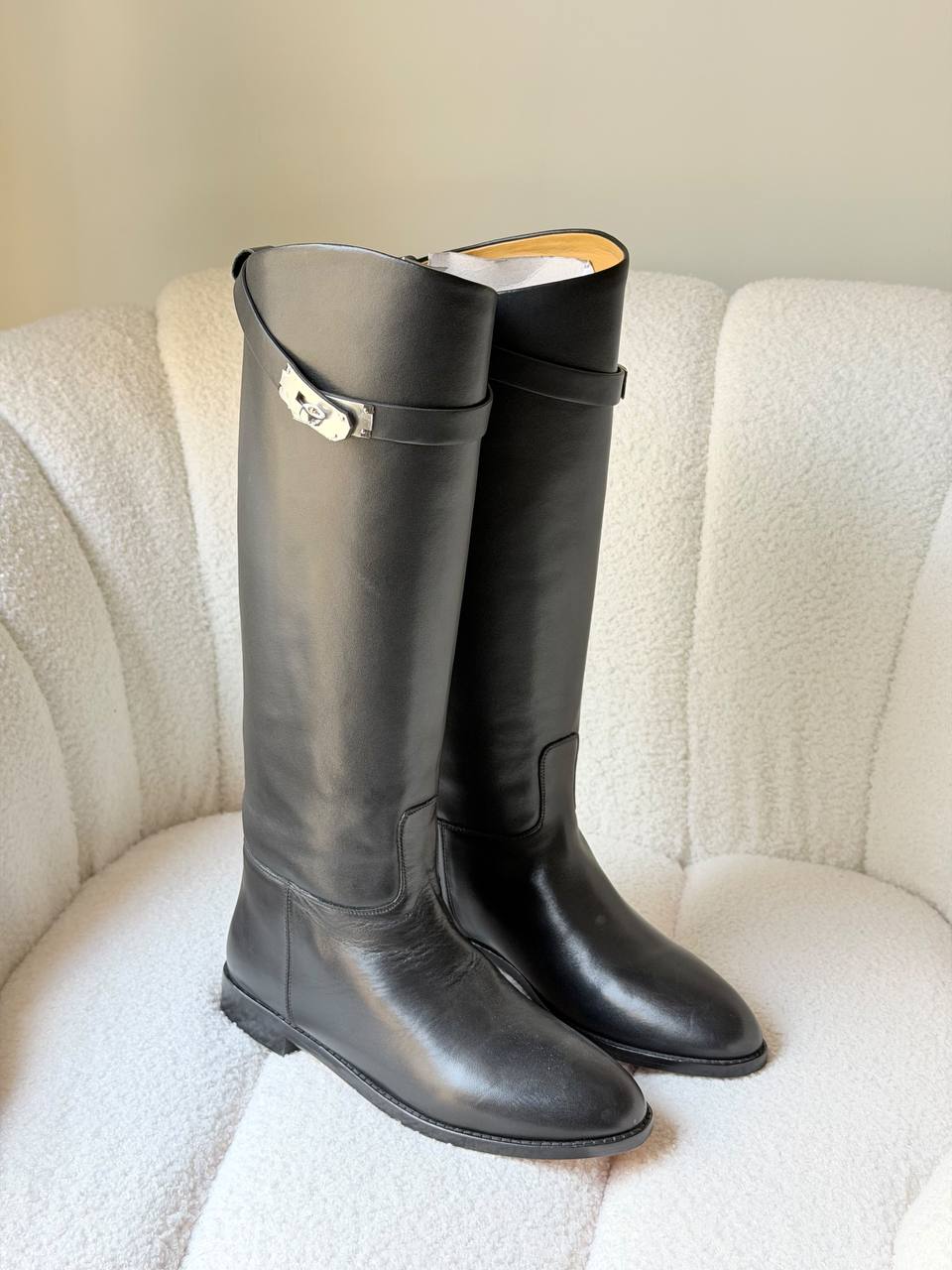 Hermes High Cut Boots - Black