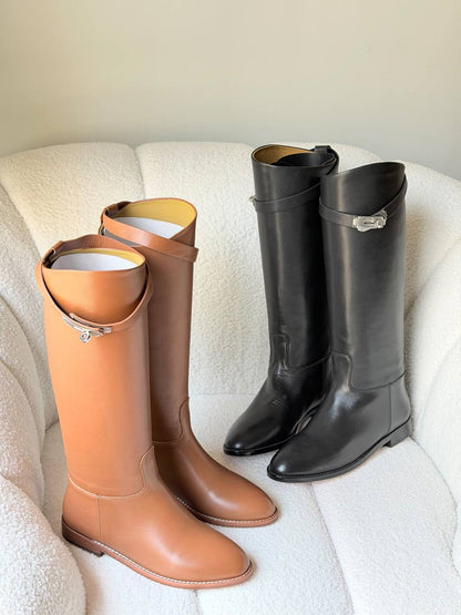Hermes High Cut Boots - Black