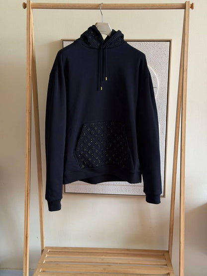 Louis Vuitton Pullover Hoodie - Navy Monogram