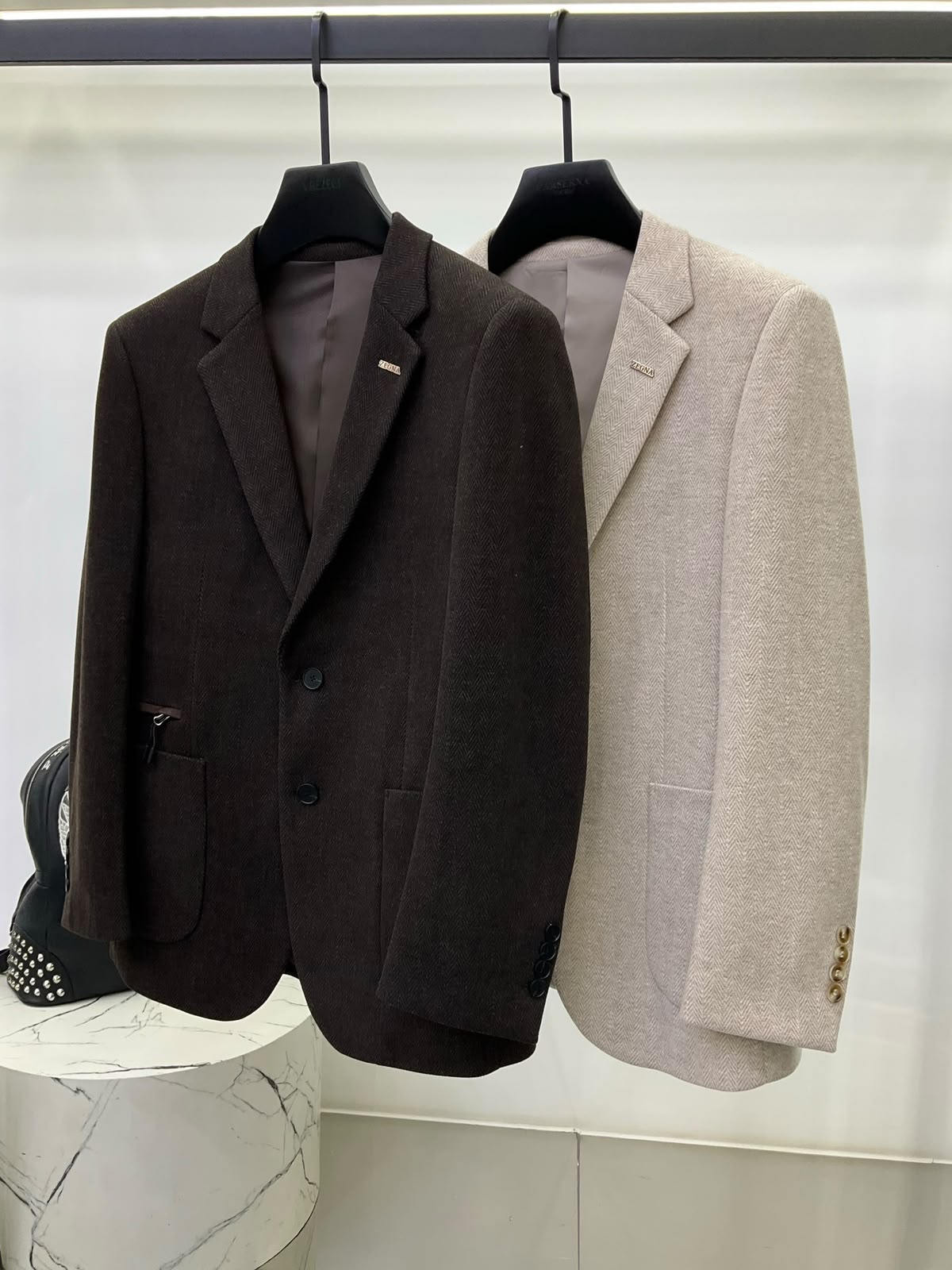 Zegna Blazer - Brown, Beige